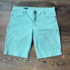 Kut from the Kloth Natalie Bermuda Shorts Mint Green Size 12